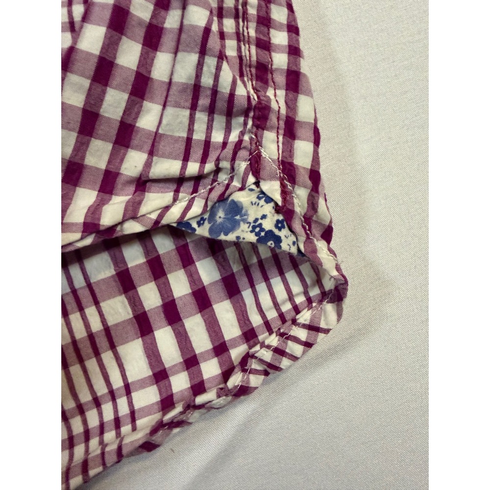 Tommy Bahama Jeans Mens XL Purple Plaid Island Modern Fit Short Sleeve Shirt - Picture 6 of 7